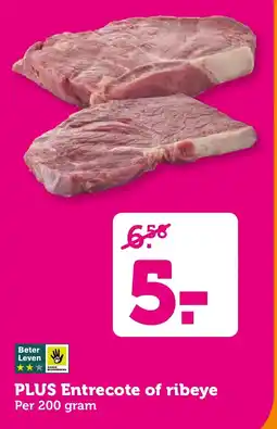 Coop PLUS Entrecote of ribeye aanbieding