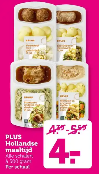 Coop PLUS Hollandse maaltijd aanbieding