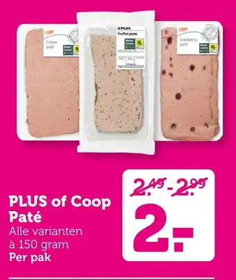 Coop PLUS of Coop Paté aanbieding