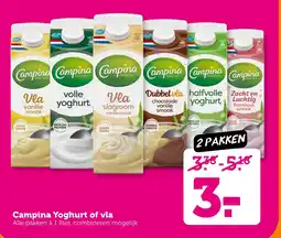 Coop Campina Yoghurt of vla aanbieding