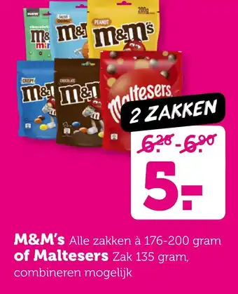 Coop M&M's  of Maltesers aanbieding