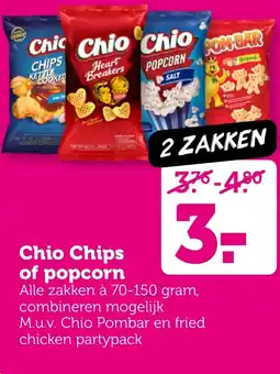 Coop Chio Chips of popcorn aanbieding