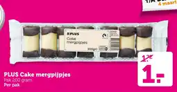 Coop PLUS Cake mergpijpjes aanbieding