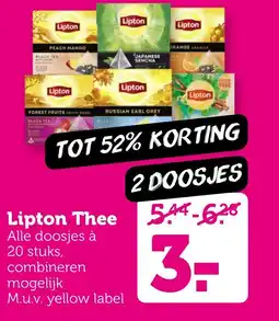 Coop Lipton Thee aanbieding