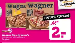 Coop Wagner Big city pizza's aanbieding