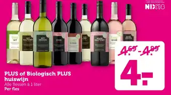 Coop PLUS of Biologisch PLUS huiswijn aanbieding