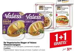 Coop De Vegetarische Slager of Valess Vleesvervangers aanbieding