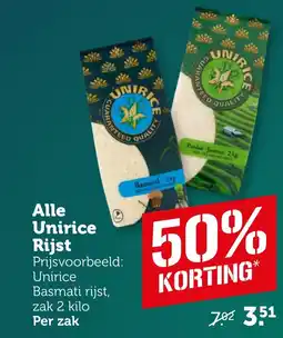 Coop Alle Unirice Rijst aanbieding