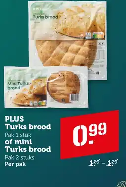 Coop PLUS Turks brood of mini Turks brood aanbieding