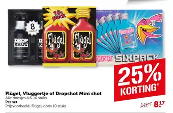 Coop Flügel, Vluggertje of Dropshot Mini shot aanbieding