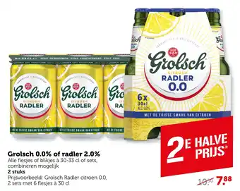 Coop Grolsch 0.0% of radler 2.0% aanbieding