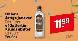 Coop Olifant Jonge jenever of Juttertje Kruidenbitter aanbieding