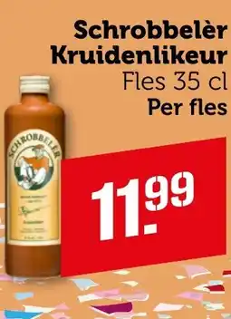 Coop Schrobbelèr Kruidenlikeur aanbieding