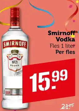 Coop Smirnoff Vodka aanbieding