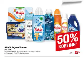 Coop Alle Robijn of Lenor aanbieding