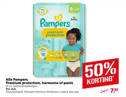 Coop Alle Pampers Premium protection, harmonie of pants aanbieding