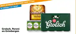 Coop Grolsch, Peroni en Grimbergen aanbieding