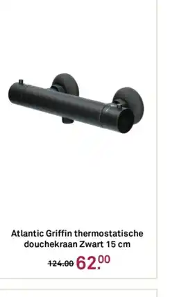 Karwei Atlantic Griffin thermostatische douchekraan Zwart aanbieding