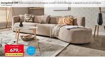 Woonsquare Loungebank Cliff aanbieding