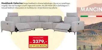 Woonsquare Hoekbank Calavino aanbieding