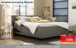 Woonsquare Complete boxspring Majestic aanbieding