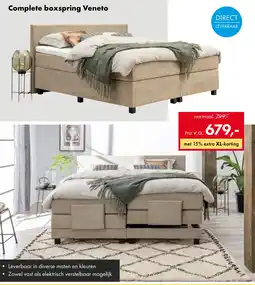 Woonsquare Complete boxspring Veneto aanbieding