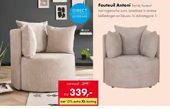 Woonsquare Fauteuil Antoni aanbieding