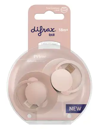 De Online Drogist Difrax LOVI Prime Pacifier 18+ Months - Nude/Blush aanbieding