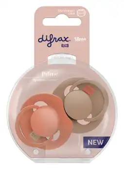 De Online Drogist Difrax LOVI Prime Pacifier 18+ Months - Granola/Orange aanbieding