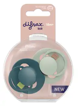 De Online Drogist Difrax LOVI Prime Pacifier 18+ Months - Pistachio/Green aanbieding