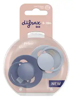 De Online Drogist Difrax LOVI Prime Pacifier 6-18 Months - Blue aanbieding