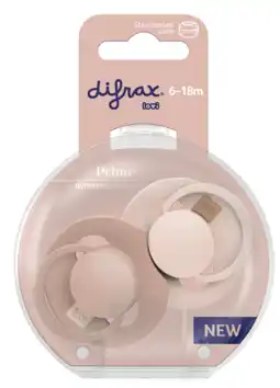 De Online Drogist Difrax LOVI Prime Pacifier 6-18 Months - Nude/Blush aanbieding