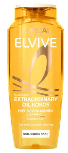 De Online Drogist Elvive Shampoo Extraordinary Oil Kokosolie aanbieding