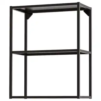 IKEA Enhet Bovenkastelement met planken, antraciet, 60x30x75 cm aanbieding