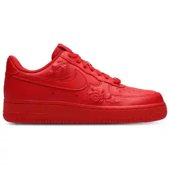 Foot Locker Nike Air Force Dames Schoenen - Rood - Maat: 36.5 - Leer - Foot Locker aanbieding