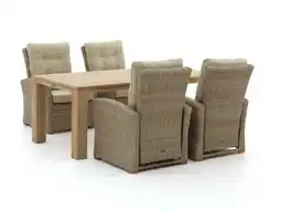 Kees Smit Intenso Mazzano/ROUGH-X 200cm lounge-dining tuinset 5-delig verstelbaar aanbieding