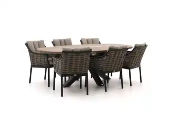 Kees Smit Apple Bee Milou/ROUGH-Y Ellips 240cm dining tuinset 7-delig aanbieding