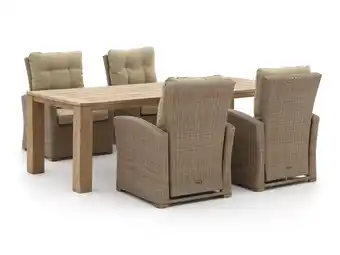 Kees Smit Intenso Mazzano/ROUGH-X 240cm lounge-dining tuinset 5-delig verstelbaar aanbieding