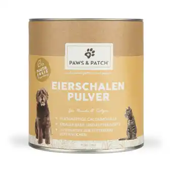 Zooplus 500g PAWS & PATCH eierschaal poeder aanvullend diervoeder voor honden en katten aanbieding