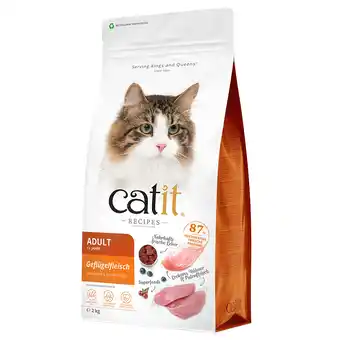 Zooplus 2kg Catit Recepten Adult Gevogelte droogvoer voor katten aanbieding