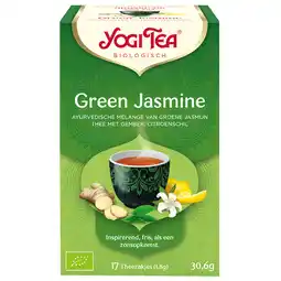 Holland & Barrett Yogi Tea Green Jasmine Bio (17 Theezakjes) aanbieding