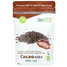 Holland & Barrett Biotona 100% Raw Cacao Nibs Bio - 300g aanbieding