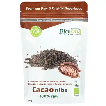 Holland & Barrett Biotona 100% Raw Cacao Nibs Bio - 300g aanbieding