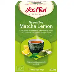 Holland & Barrett Yogi Tea Green Tea Matcha Lemon Bio (17 Theezakjes) aanbieding