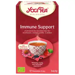 Holland & Barrett Yogi Tea Immune Support Bio (17 Theezakjes) aanbieding