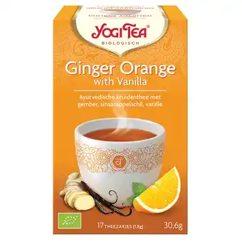 Holland & Barrett Yogi Tea Ginger Orange With Vanilla Bio - 17 Theezakjes aanbieding