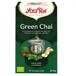 Holland & Barrett Yogi Tea Green Chai Bio (17 Theezakjes) aanbieding