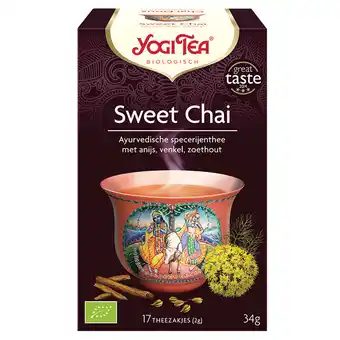 Holland & Barrett Yogi Tea Sweet Chai Bio (17 Theezakjes) aanbieding