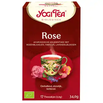 Holland & Barrett Yogi Tea Tao Rose Bio (17 Theezakjes) aanbieding