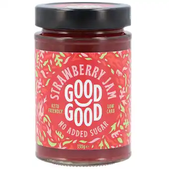 Holland & Barrett Good Good Sweet Jam Strawberry Met Stevia - 330g aanbieding